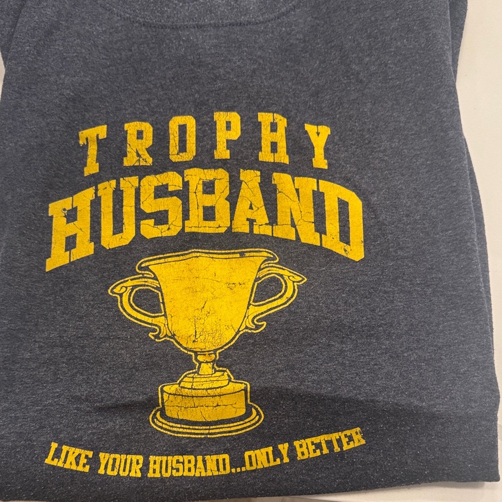 Port Authority Gray Tee with Yellow Print